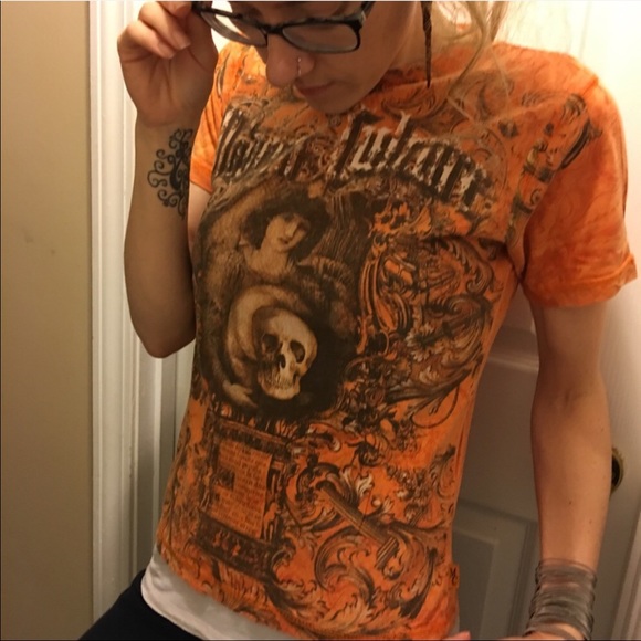 {MODERN CULTURE} Baroque Skull Graphic Print Tee - Picture 3 of 8